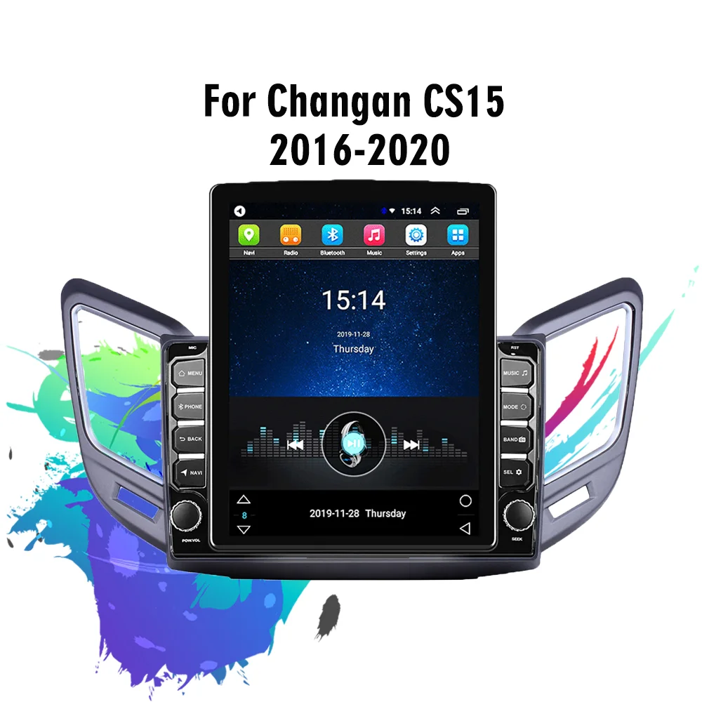 

For Changan CS15 2016-2020 2 Din 9.7" 4G Tesla Screen Autoradio Car Multimedia Player GPS Navigator Android Stereo Head Unit