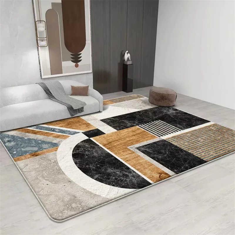 

Nordic Geometric Carpets For Living Room Bedside Sofa Tea Table Area Rugs Bedroom Decor Large Anti-slip Kids Play Game Floor Mat
