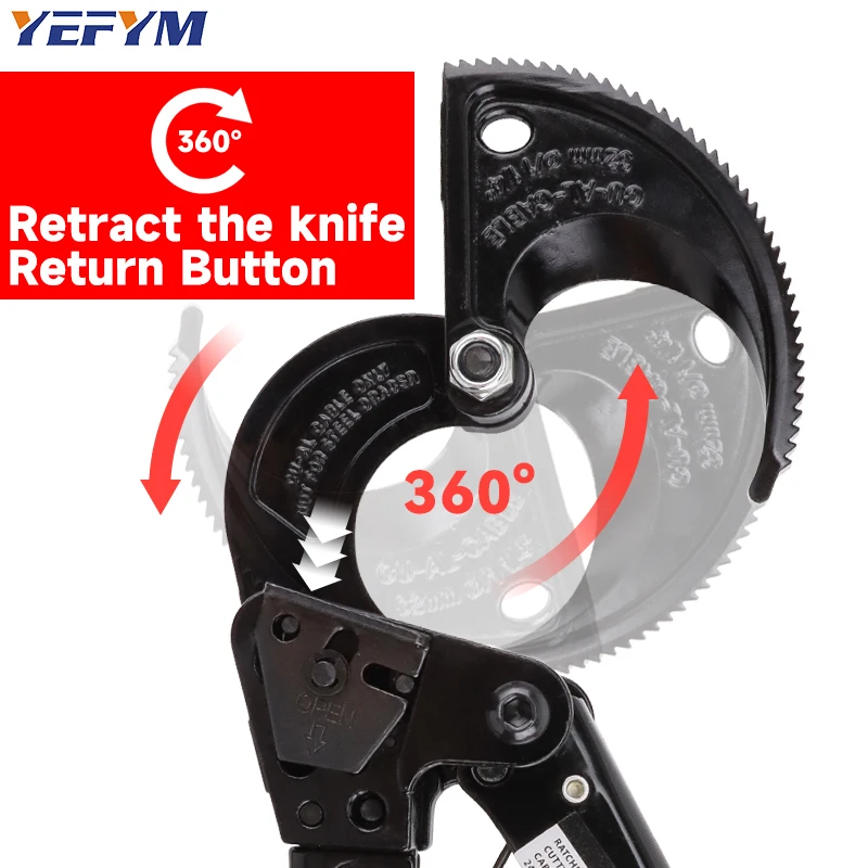 Удобный Инструмент Для Резки Кабеля С Механизмом-кликером Супер Мощный