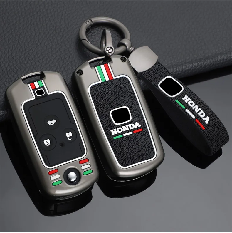 

Zinc Alloy Car Key Cases Remote Control Fobs Protector Cover For Honda Accord Acura MDX RDX TL TSX ZDX 2010 2011 Accessories