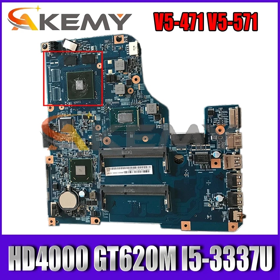 

48.4TU05.021 NBM5S11002 NB.M5S11.002 Main board For acer aspire V5-471 V5-571 laptop motherboard HD4000 GT620M I5-3337U DDR3