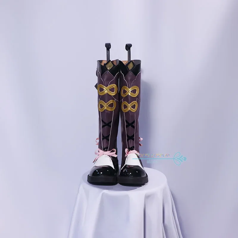 Yunjin GenshinImpact Обувь для косплея Аниме Игра Cos Сапоги Комикс Косплей Костюм Опора Con