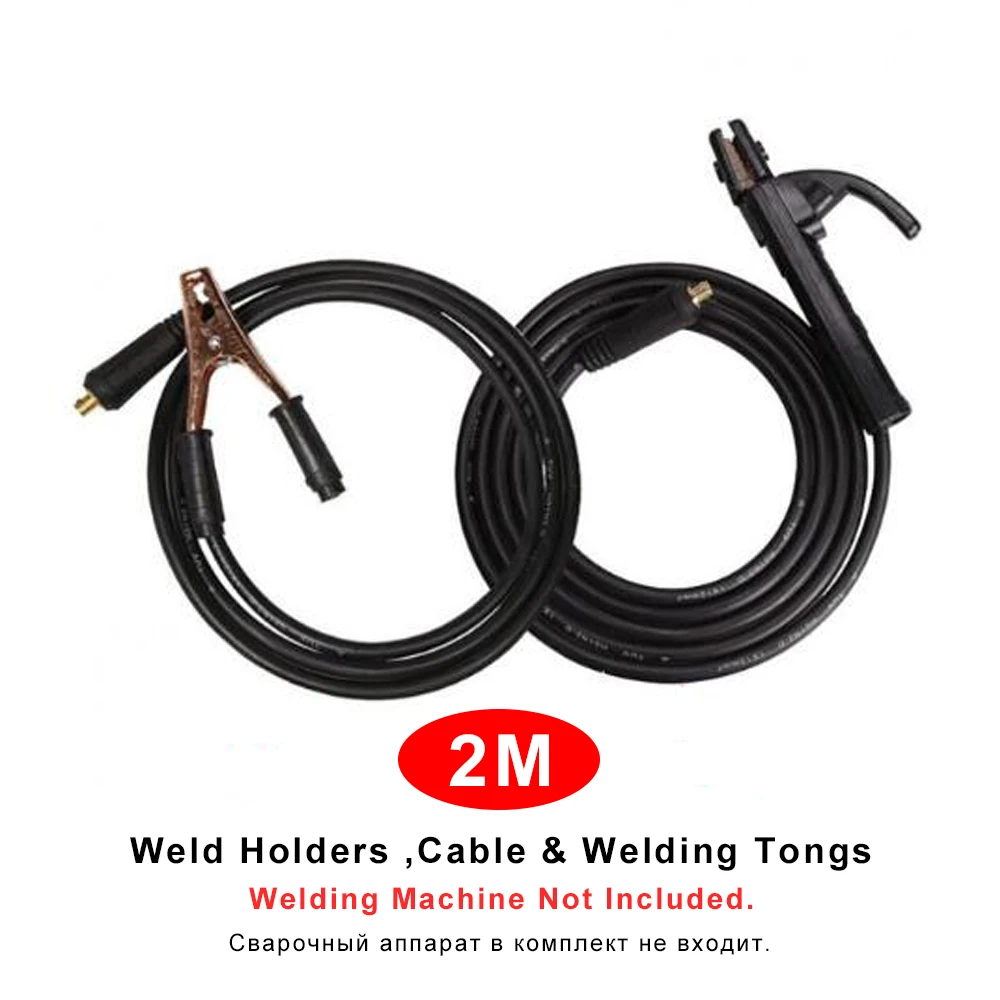 

RDDSPON Mini Arc Welding Machine Weld Holders Cable & Welding Tongs 2m for ZX7-250 Welding Machine Electric Welder Tools
