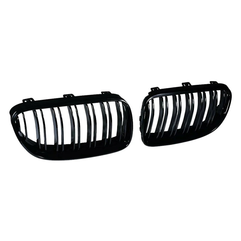 2X Gloss Black Front Kidney Grill Grille for-BMW E92 E93 3-Series 328I 335I Coupe LCI 2011-2013 | Racing Grills