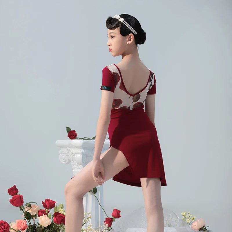 Детское платье для латиноамериканских танцев профессиональная одежда