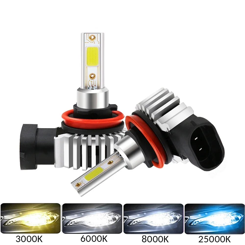 2 шт. автомобильные светодиодные лампы для фар 60 Вт 12000LM H11 LED 9006 HB4 9005 HB3 H3 H7 H4 H1
