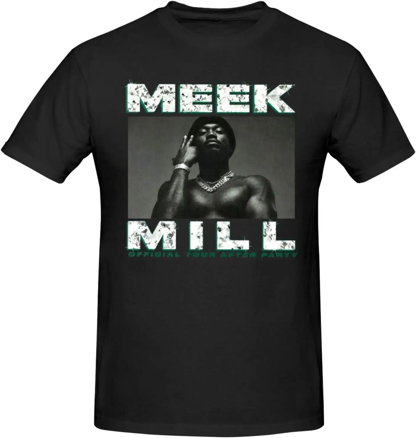 Футболка ROCK BAND Meek Music Mill с круглым вырезом и короткими рукавами классическая