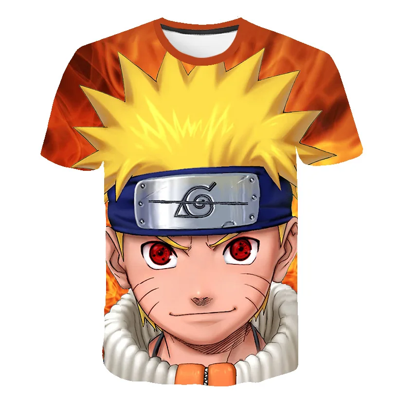 

Nαruto T shirts 3D Print Boys Harajuku T-shirt Summer Casual Short Sleeve Anime Tops Kids Funny Loose O-neck Boys Child Clothes