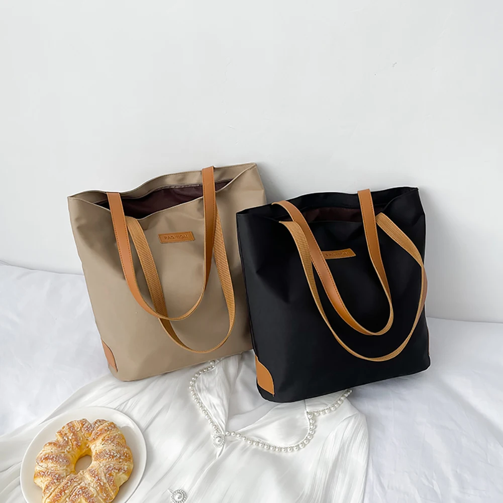 

Повседневные вместительные женские сумки через плечо, тканевые тоуты из ткани Оксфорд для девочек, женские повседневные тоуты для покупок, ...