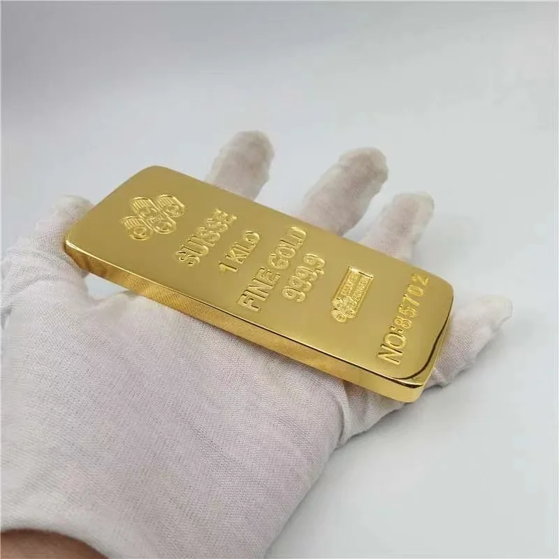 

Simulation of gold bars Gold Bricks copper gilded gold bars foreign trade gold bars, bank gold store display sample props