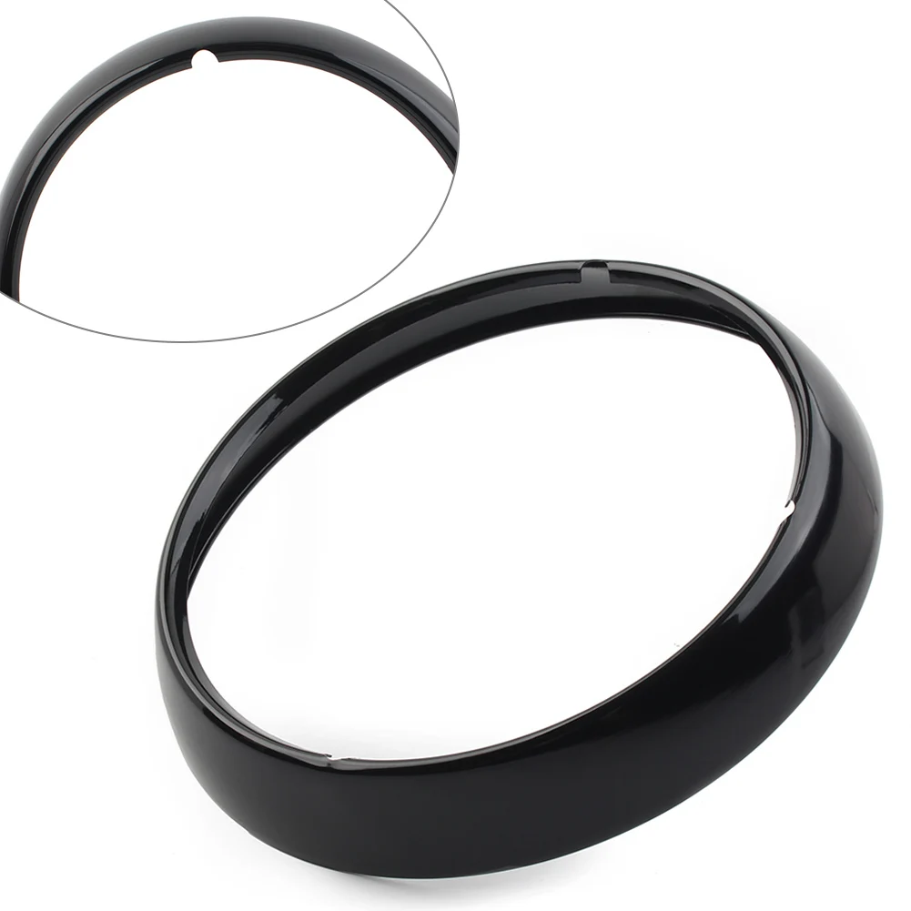 Глянцевый черный мотоциклетный 7-дюймовый накладной кольцо для фар козырек