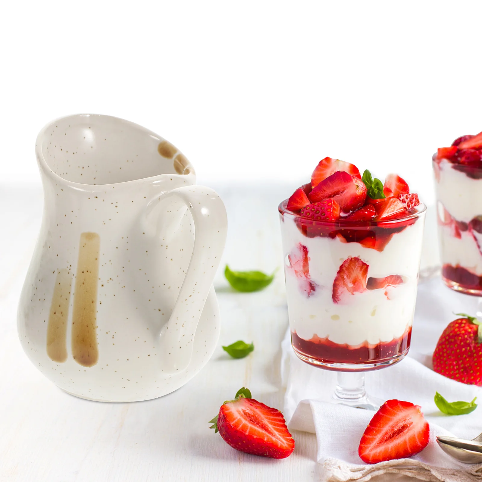 

Pitcher Ceramiccreamer Sauce Coffee Jug Porcelain Mini Cup Gravy Serving Handlepourer Jugs Small Boat Syrup Bowl Cups Dish Cream