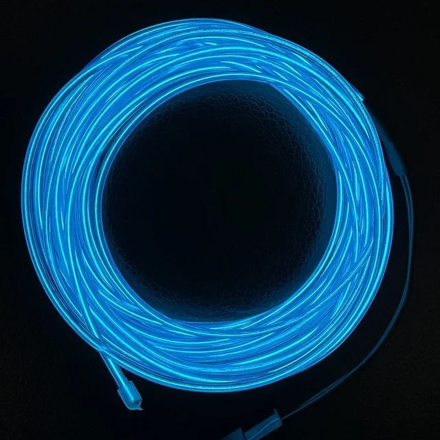 

Гибкий неоновый свет для бега, 5 м/3 м/1 м, EL-проводной светодиодный неоновый светильник для танцевальной вечеринки, атмосфера, декоративная лампа, веревка, водонепроницаемая, многоцветная