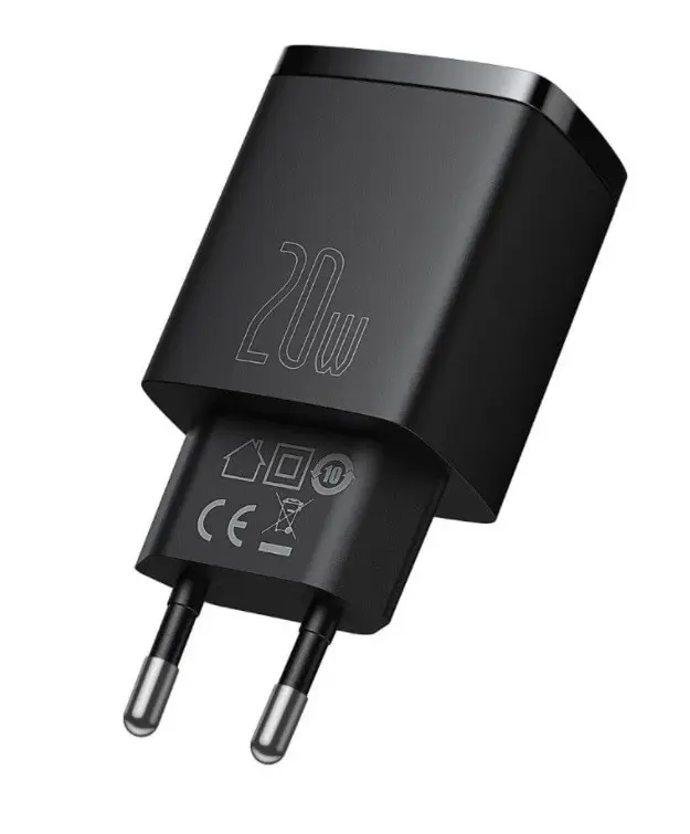Сетевое зарядное устройство Baseus Compact Quick Charger U+C 20W EU | Электроника