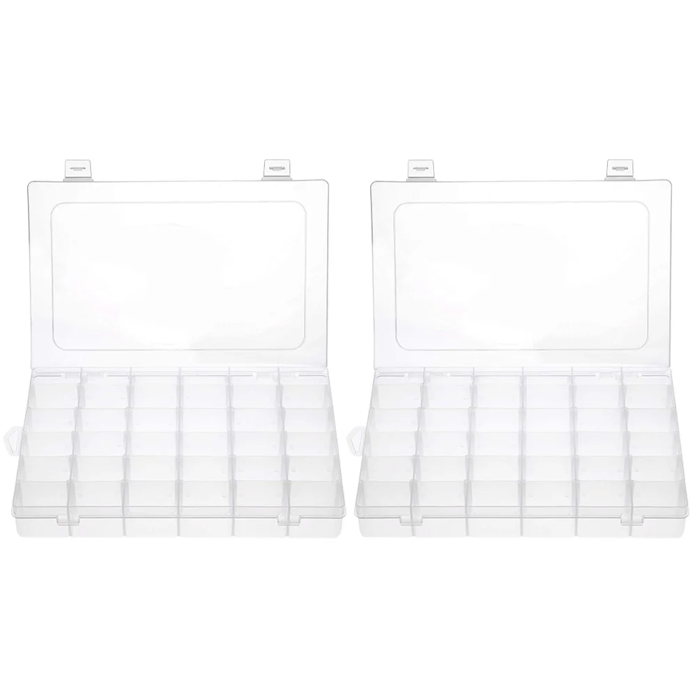 

Box Organizer Storage Case Craft Jewelry Travel Bead Boxes Container Screw Divided Beading Tackle Item Containers Beads Clear