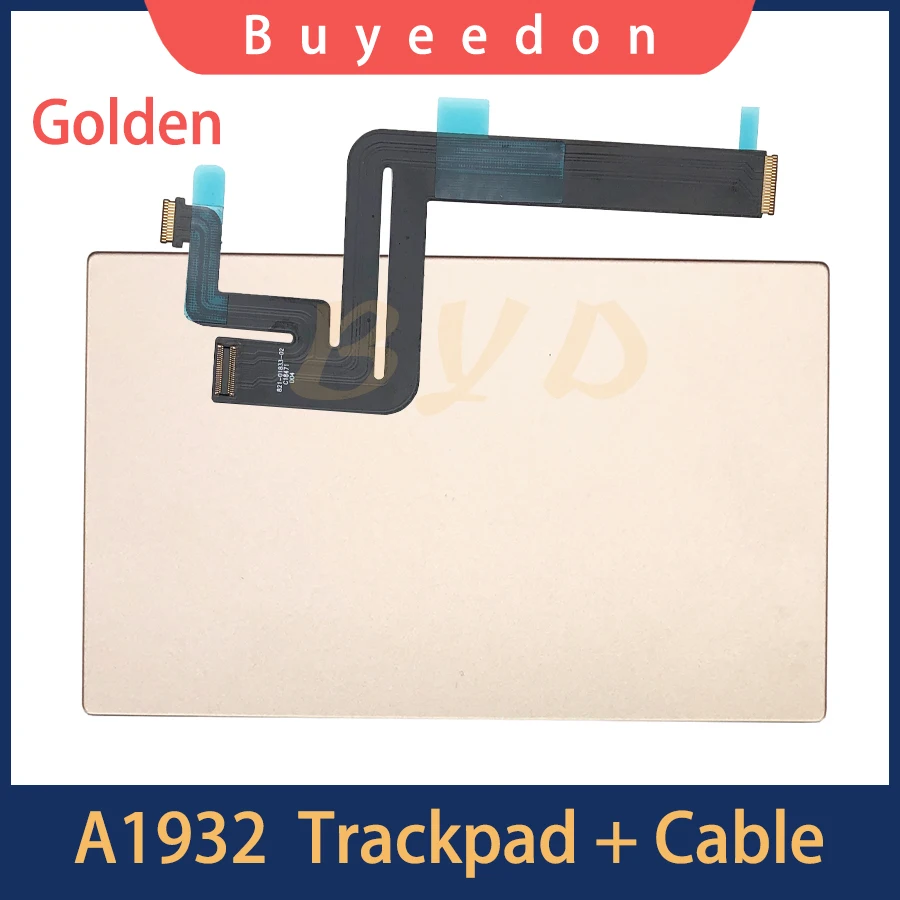 

Оригинальный Золотой трекпад A1932 с гибким кабелем 821-01833-02 для Macbook Air 13, сменная Сенсорная панель A1932 2018 2019