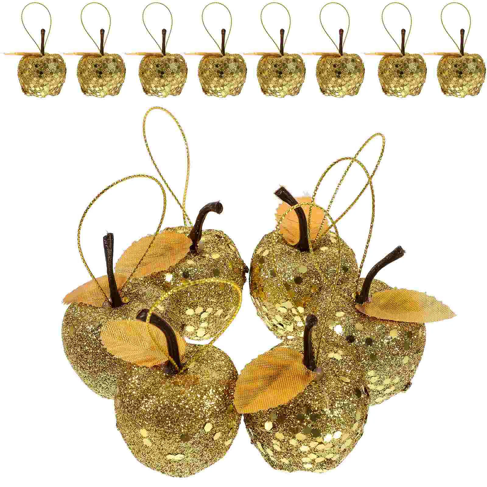 

20 Pcs Christmas Apple Pendant Xmas Decorations Hanging Ornament Tree Ornaments Decorate