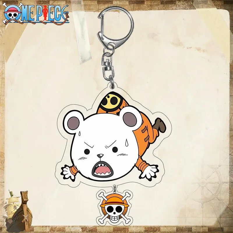 Фото Акриловый брелок для ключей One Piece: Тони Тони Чоппер, Нами, Трафальгар Лоу, Ророноа Зоро, Санджи. Аниме-аксессуар, подвеска для студенческого рюкзака. №5