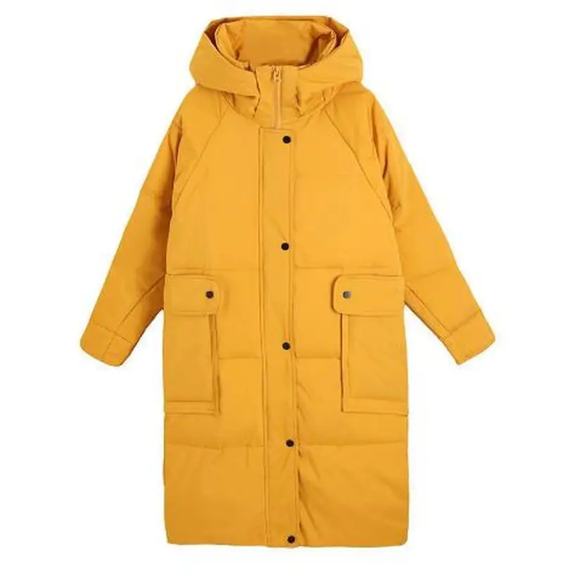 2022 Large Winter Down Jacket Loose Warmth Thickening Women's Parka Hooded Long Women Thickening Jacket