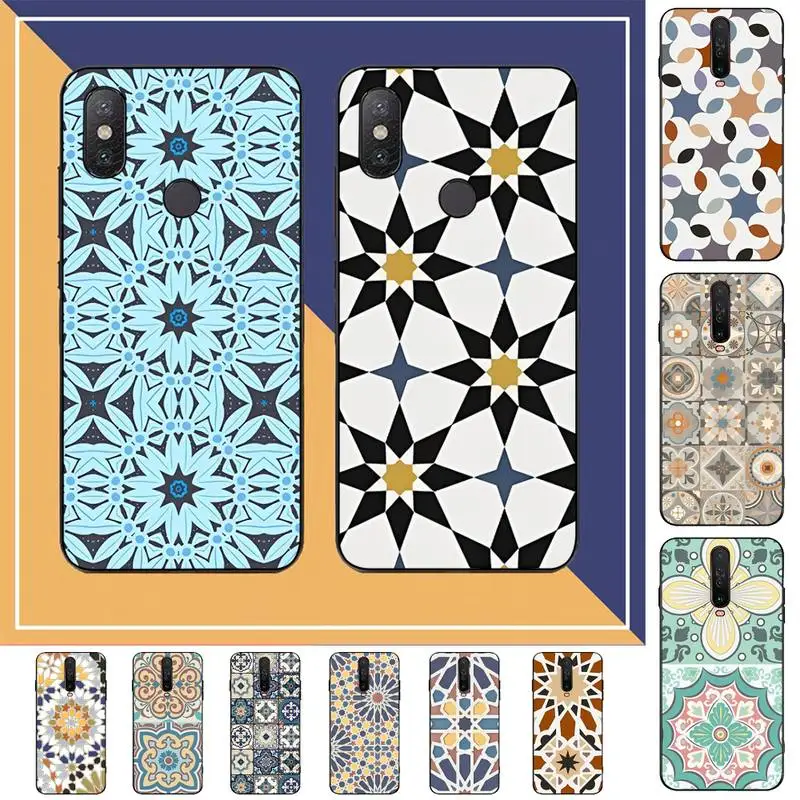 

Moroccan Tile Phone Case For Redmi Note 4 X 5 A 6 7 8 Pro T 9 Pro 9S 10 Pro 11 Pro 11S 11Epro PocoM3pro