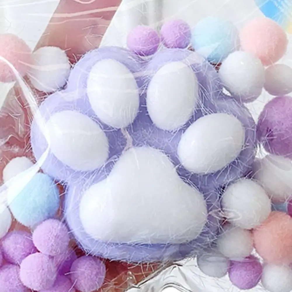 Забавный подарок игрушка для сжимания игрушки кошачьих лап мягкая липкая снятия
