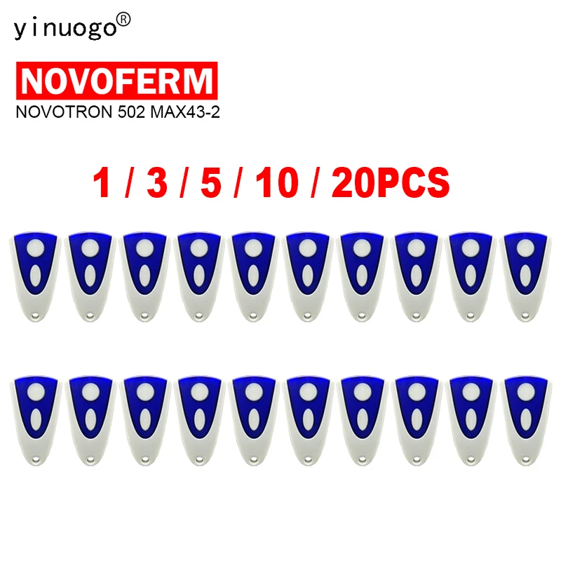

1/3/5/10/20/шт., NOVOFERM NOVOTRON 504, MAX43-4 502, 512, MIX 43-2, Дубликатор пульта дистанционного управления гаражными дверями, 433 МГц, непрерывный код