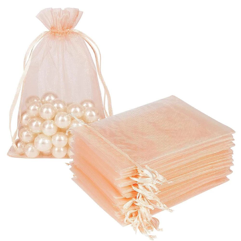 

50 золотых сумок из органзы для ювелирных изделий