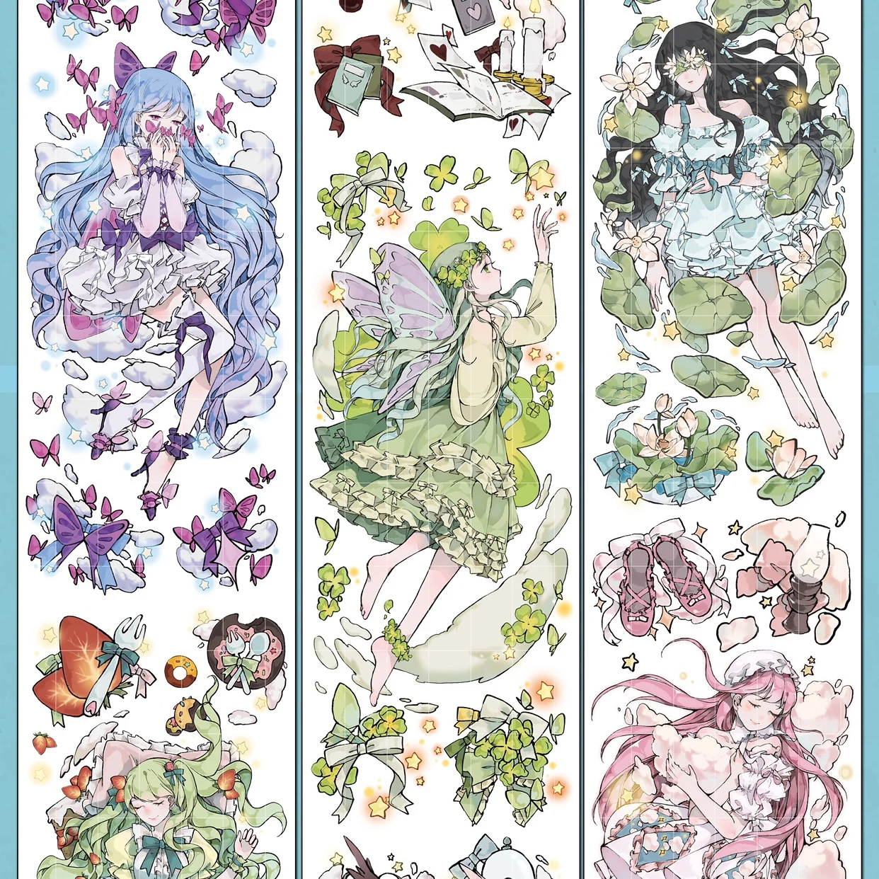 

5m/10m Dreaming Flower Fairy Cute Girl Shiny PET Tape