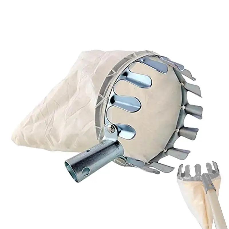 

Garden Fruit Picker Head Orchard Apple Pears Orange High Tree Picking Tool Fruit Catcher Pouch Detachable Farm Fruits Collector