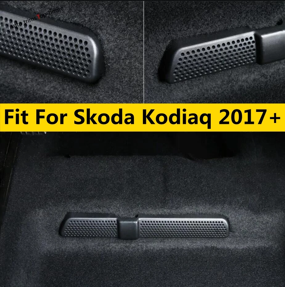 

Пластиковое сиденье под полу, розетка кондиционера, вентиляционное отверстие переменного тока, декоративная рамка, накладка для Skoda Kodiaq 2017-2023, автомобильные аксессуары