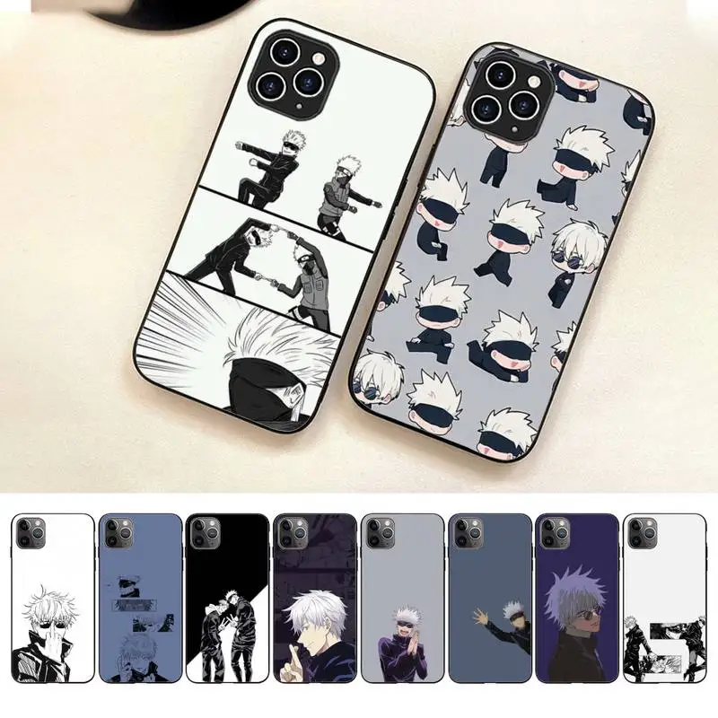 

Cute Anime Jujutsu Kaisen Phone Case For Iphone 7 8 Plus X Xr Xs 11 12 13 14 Se2020 Mini Pro Max Case