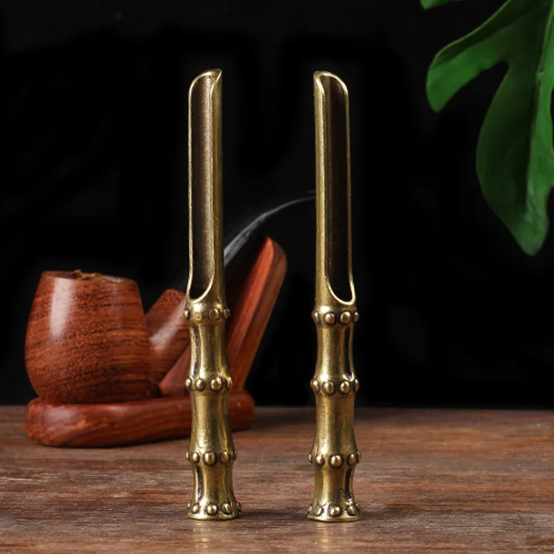 Luxury Tobacco Smoking 2 in1 Brass Pipe Cleaning Reamers Tamper Tool Tobacco Pipes Accessories Cleaner Cleaning Tool