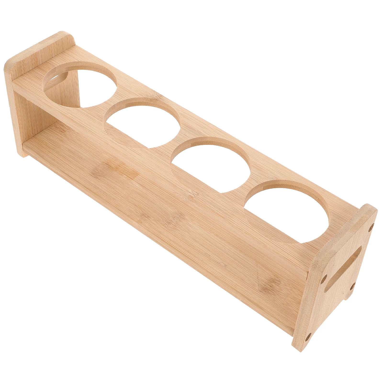 Стеллаж для хранения банка специй деревянная кухонная полка с четырьмя