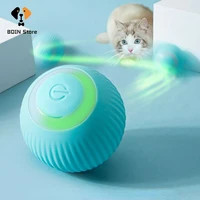 electric cat ball toy automatic rolling cat teaser ball indoor interactive for cats training self moving kitten toys pet supplie