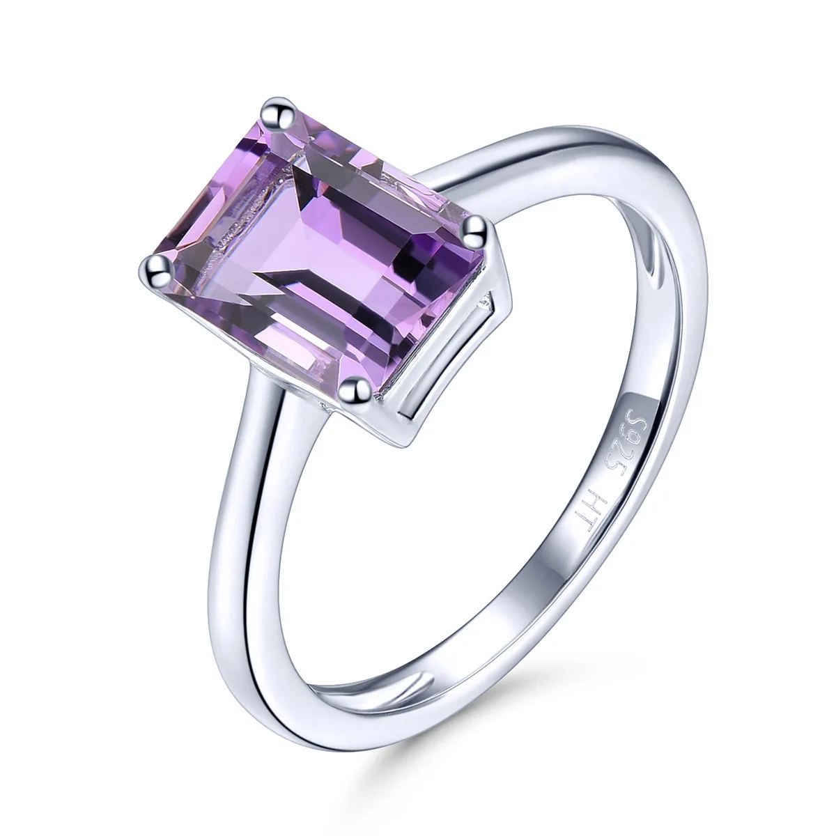 

Natural African Amethyst Silver 925 Ring for Women Gift