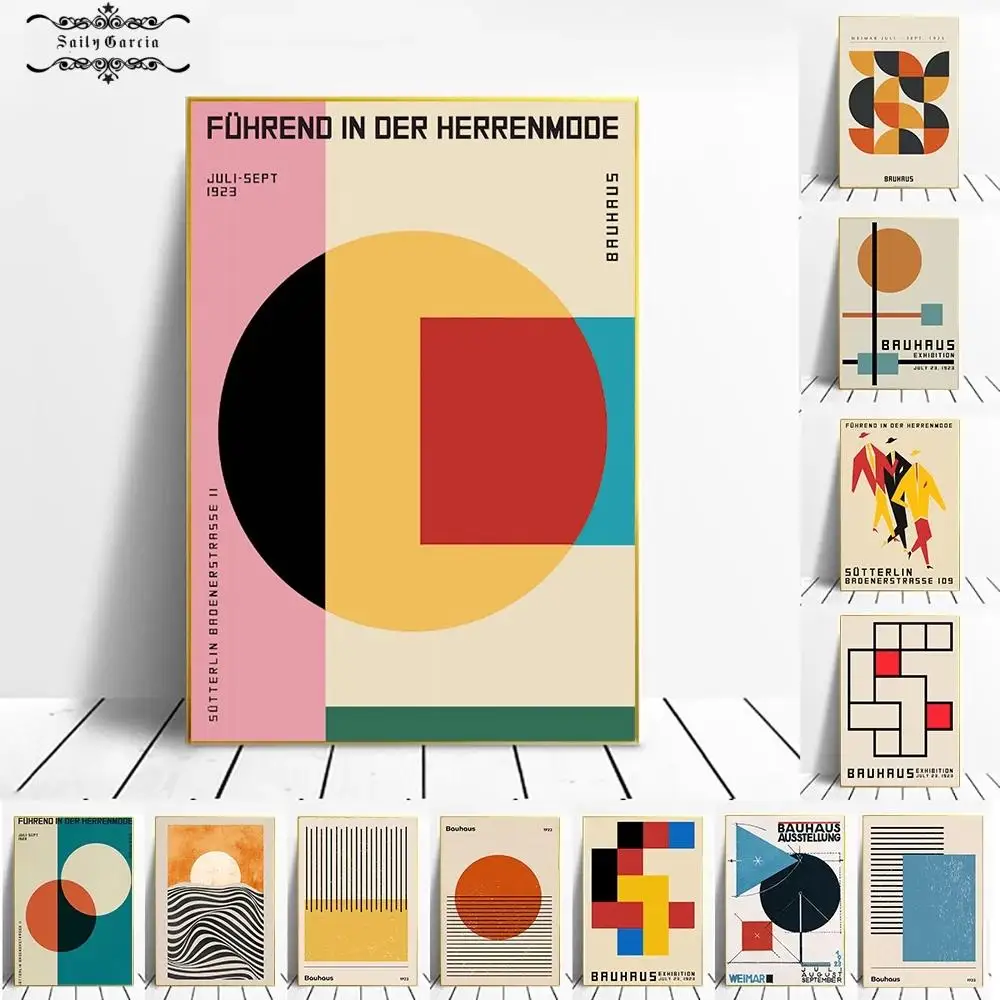 

Exhibition Unique Geometric Art Poster Minimalist Canvas Prints Abstract Interior Paintings for Living Room Murals Home Decor