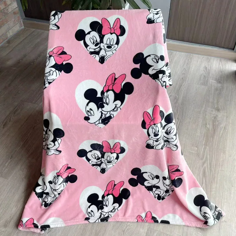 

Disney Cartoon Mickey Mouse Minnie Frozen Princess Soft Flannel Blanket Throw for Girl Boy Children on Bed Sofa 95x125cm