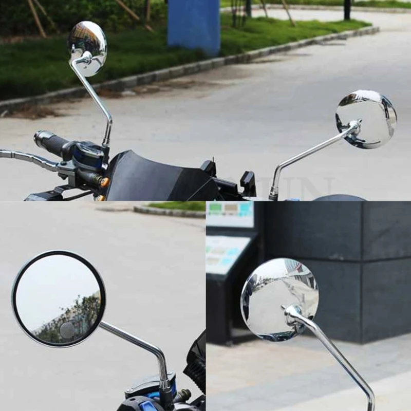 

D7WD Universal Handle Bar End Rearview Side Mirrors for Motorcycle Electric