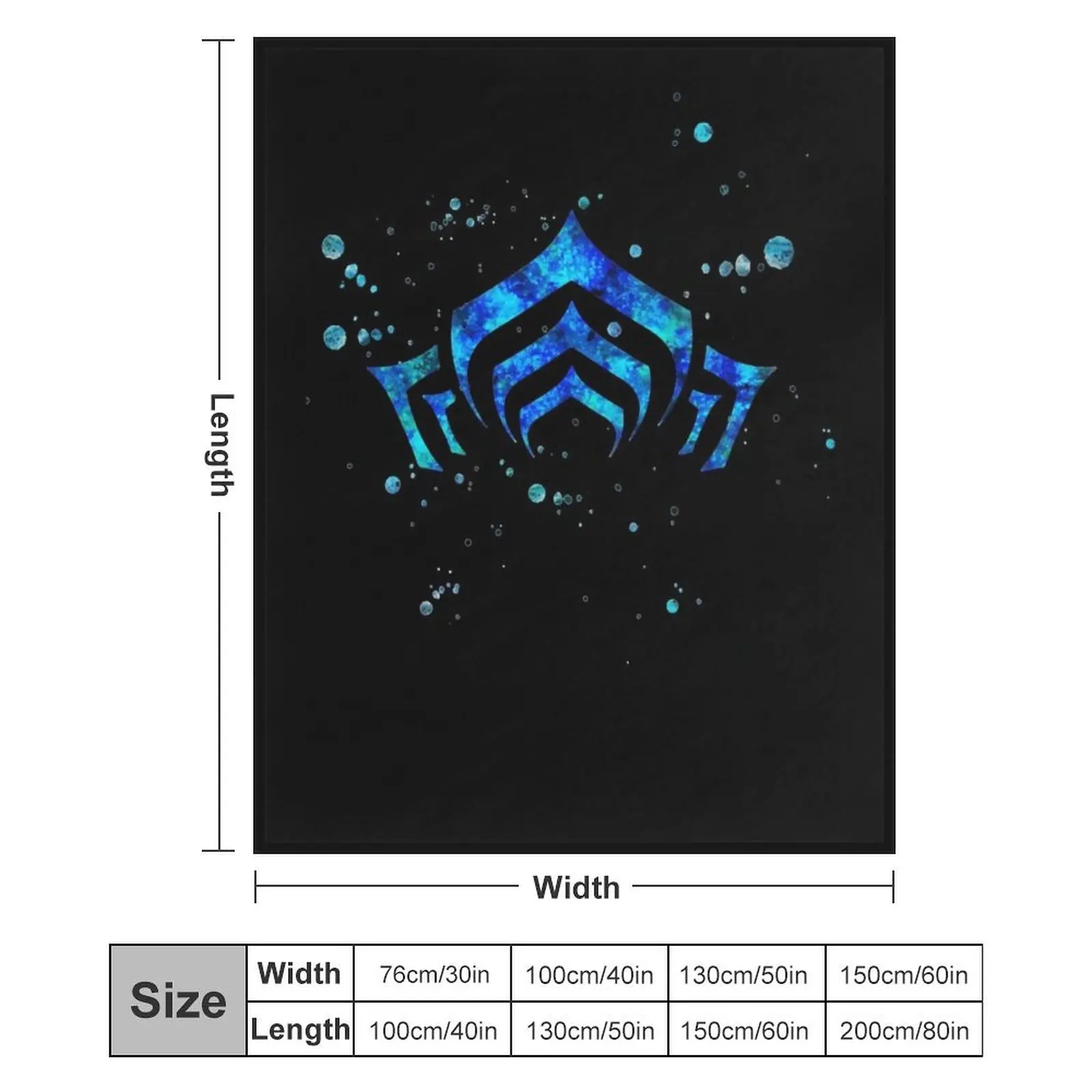 Классическое одеяло с логотипом Warframe роскошное утолщенное для косплея аниме