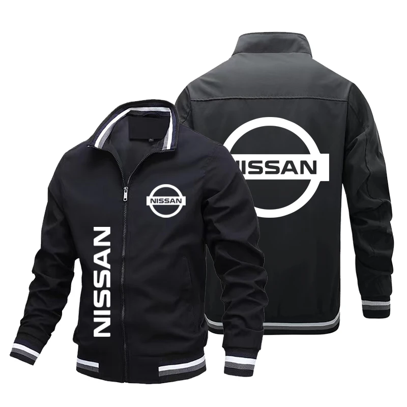 

Men's Recreational NISSAN Car Jacket Locomotive Printed Premium Locomotive Racing logo recreational sports motorcycle Coat Large