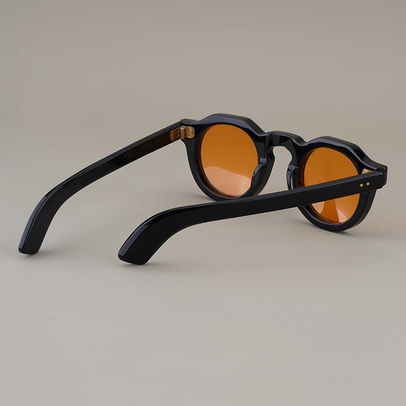Солнцезащитные очки в японском стиле для мужчин и женщин толстые круглые из