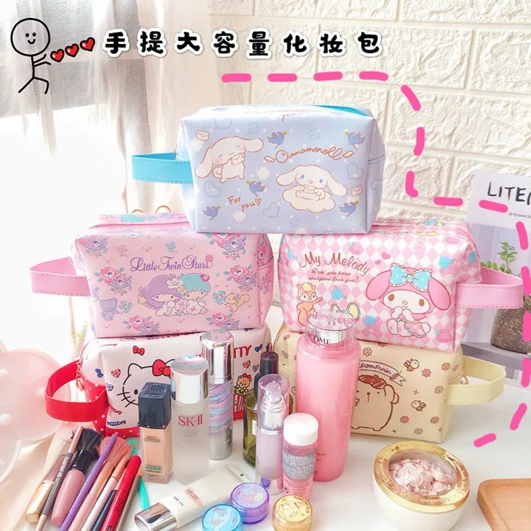

New large capacity Japanese corner biology Pu Leather Bags Cute Cartoon Sumikko Gurashi Pencil Case Cosmetic bags for girls