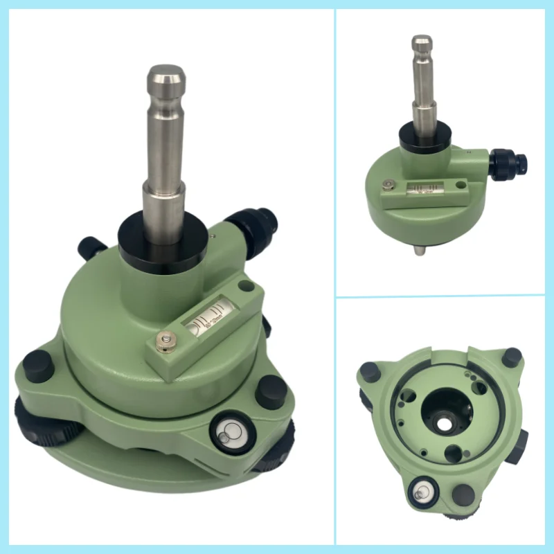

HIGH QUALITY GREEN THREE-JAW TRIBRACH WITH LEVEL BUBBLE&OPTICAL PLUMMET ADAPTER FOR PRISM FOR LEICA TOTAL STATIONS SURVEYING