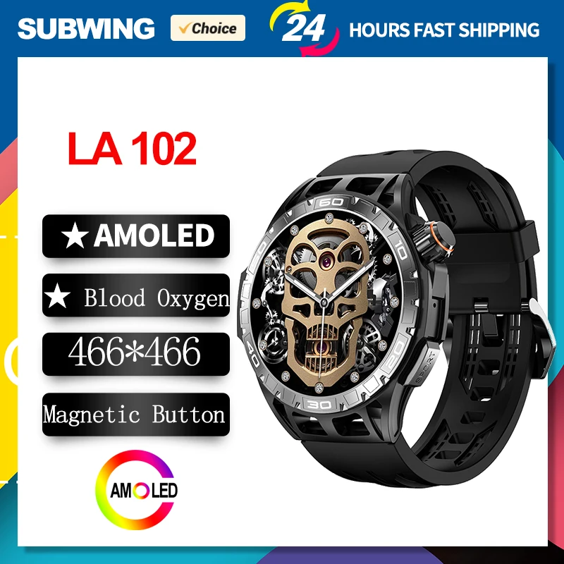 Смарт-часы LA102 с AMOLED-экраном 1 43 дюйма 466*466