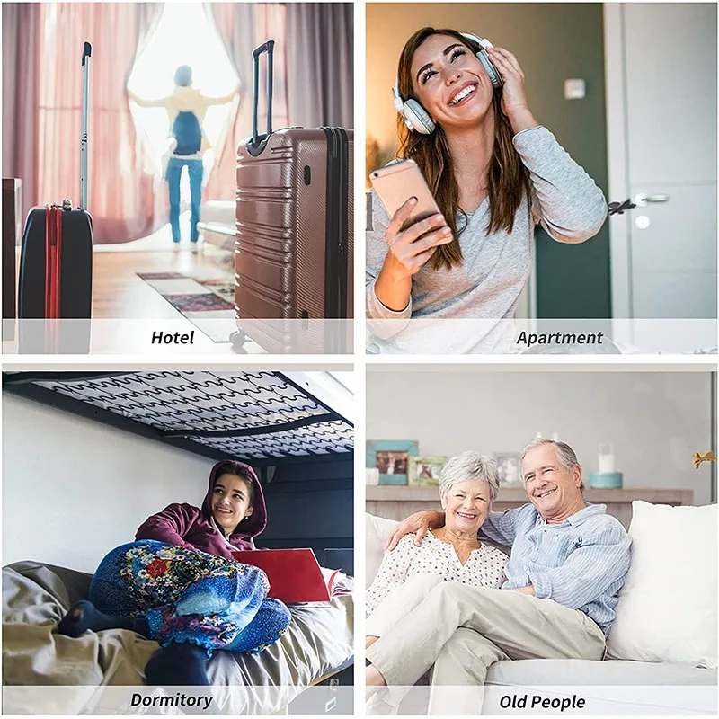 Портативный дверной замок для отеля стопор самообороны в реальном времени