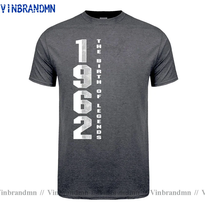 Классическая винтажная футболка 1962 с надписью &quotThe Birth Of Legends&quot Мужская модная на