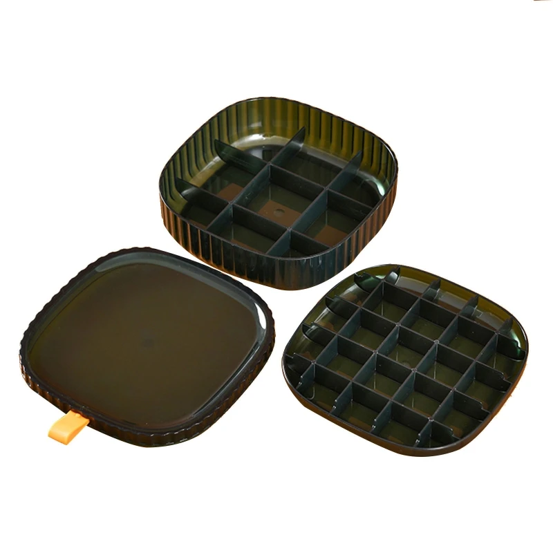 

N58F Small Plastic Beads Storage Containers Box Earring Storage Container Jewellery Box for Small Items Bead Tool 1/2/3 Layer