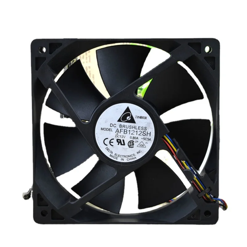 

New Server Cooling Fan For Delta AFB1212SH 12V 0.80A PWM Automatic Speed Control Large Air Volume Fan 12025 12Cm 120*120*25mm