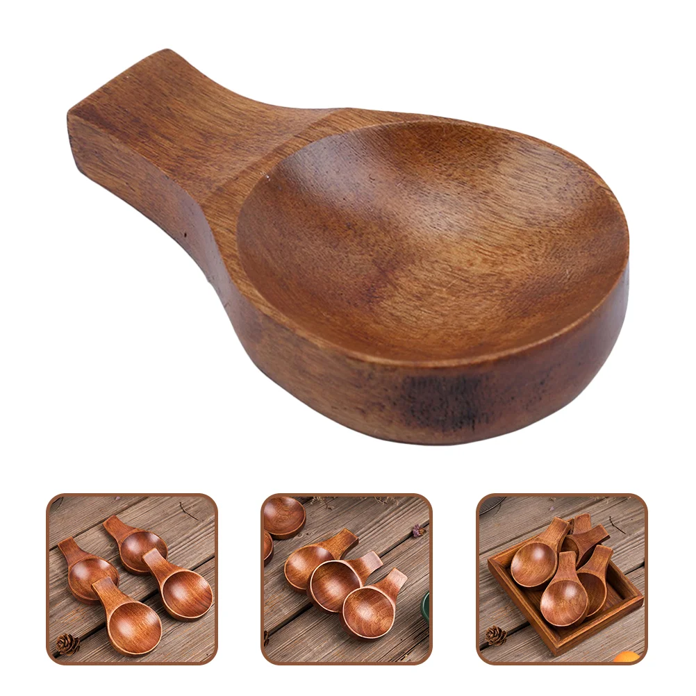 

4 Pcs Soy Sauce Dishes Washable Dipping Dish Dip Tray Seasoning Plate Wooden Sauce Container Convenient Sauce Dish