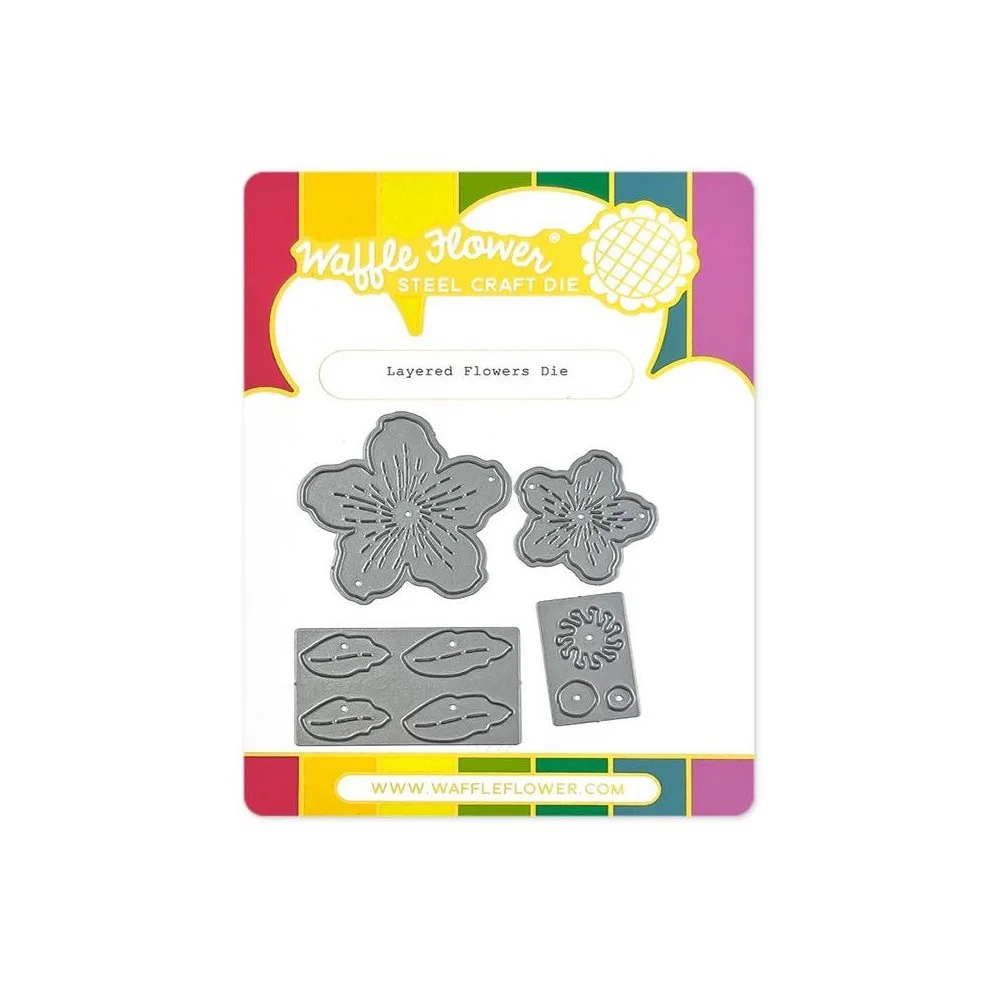 

2022 New Layered Flowers Dies Metal Cutting Dies Diy Gift Card Handmade Decorate Embossing Template Craft Knife Blade Punch Mold